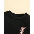 thumbnail image 5 of Wassery Infant Baby Girls Clothes Toddler Autumn Winter Sweatshirts Long Sleeve Round Neck Football Print Pullovers Tops 0-3Y, 5 of 9