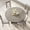 Grey, variant on M optimized 47-Inch Round Dining Table, Wooden Kitchen Table for 4, Farmhouse Dinner Table with Wooden Top and Legs for Home Dining Room Living Room (Only Table)