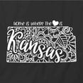 thumbnail image 2 of Home Is Where The Heart Is - Kansas T-Shirt | White Tee Gift, 2 of 5