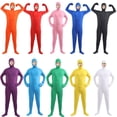 thumbnail image 5 of Disfraz de hombre invisible negro con cara de espectáculo de Halloween, ropa invisible unida, disfraz femenino mate para niños, 5 of 5