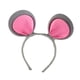 thumbnail image 2 of Diadema con orejas de ratón, accesorio para disfraz de animal, ideal para fiestas temáticas y juegos de rol. Gris, 2 of 9