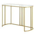 thumbnail image 6 of Evelyn&Zoe Art Deco Writing Desk, Gold/Clear, 6 of 7
