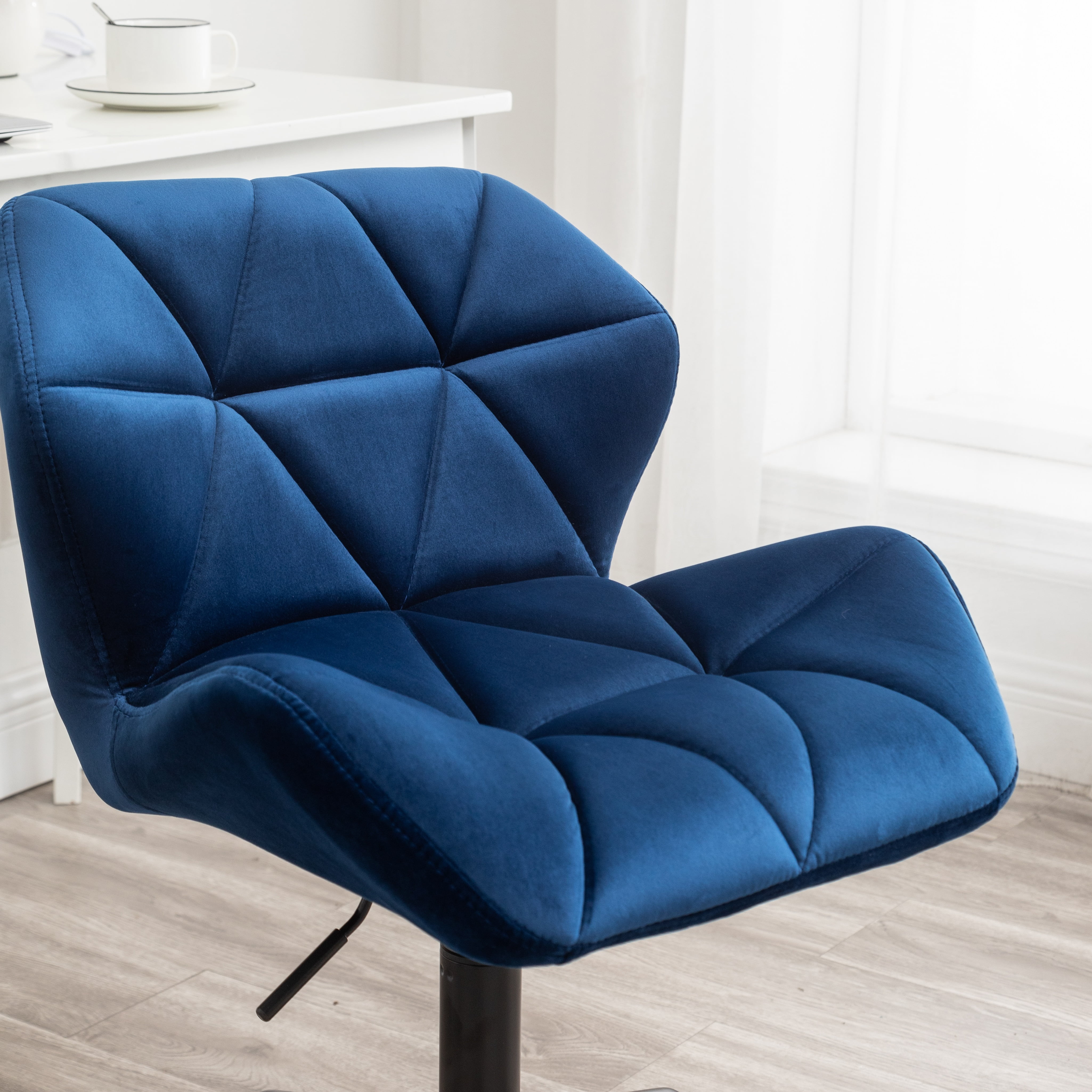 Eldon Diamond Tufted Adjustable Swivel Office Chair in Blue