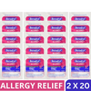 Benadryl Allergy Ultra Tabs On The Go Convenience Packets Individually sealed, 2 Tablet Per Packet UNBOXED (20 Pack)