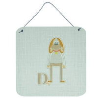 Carolines Treasures BB5729DS66 Alphabet D for Dog Wall or Door Hanging Prints 6HX6W multicolor