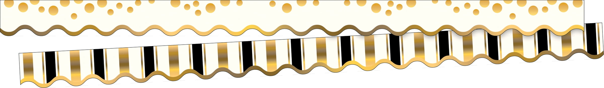 Barker Creek Gold Double-Sided Scalloped Trim Set (4 designs) - 78 Feet