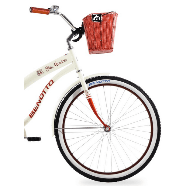 Bicicleta City Sta Monica R26 Blanca Unitalla Mujer Benotto