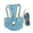 thumbnail image 1 of Pet Vest Harness Leash, Button Design Adjustable Soft Pet Harness Leash Breathable Mesh  for Walk Dark Green Rabbit,Light Blue Jeans,Cherry Red, 1 of 8