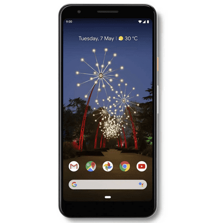Google Pixel 3a 64GB G020G GSM + CDMA Unlocked 4G LTE 5.6" OLED Capacitive Touchscreen 4GB RAM 12.2MP Camera Smartphone - Clear White