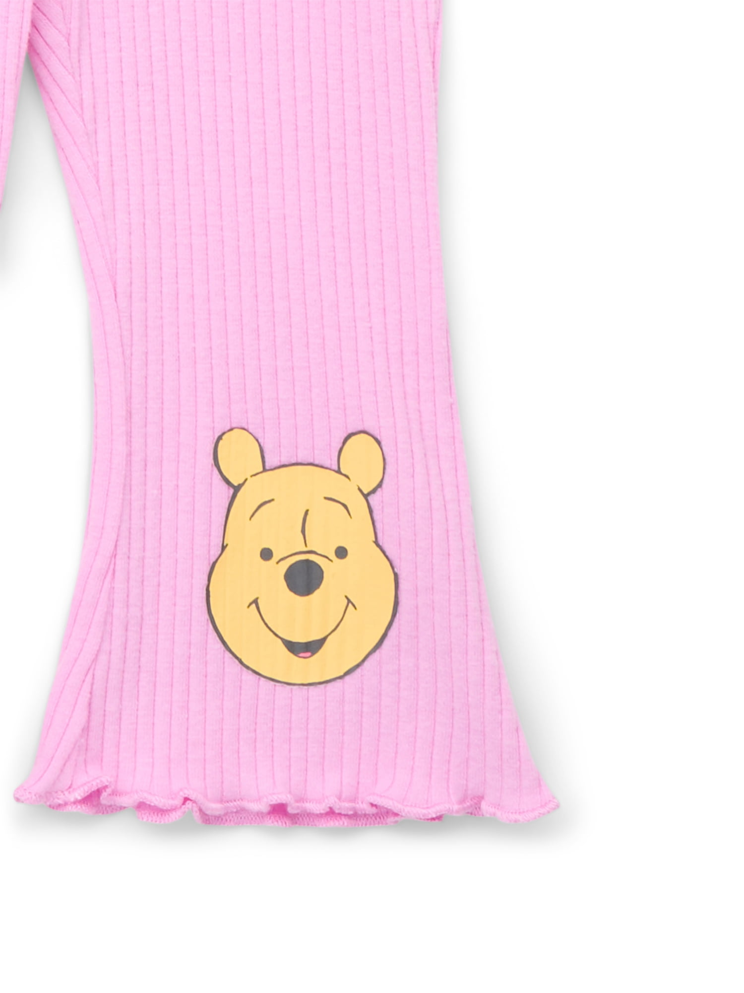 Winnie the Pooh Baby Girls Graphic Sweatshirt and Flared Leggings, 2-Piece, Sizes 0M-24M