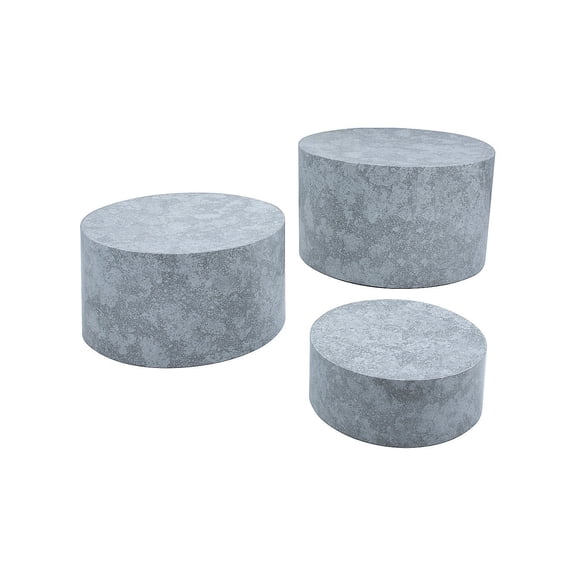 Faux Galvanized Treat Stand Riser Set, Party Supplies, Birthday, 3 Pieces