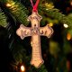 thumbnail image 1 of Ofertas navideñas de ELEVENTIME hoy, adorno navideño con forma de cruz, colgante de madera con escrituras, decoración para árbol de Navidad, adornos colgantes para fiestas, decoración DIY, 1 of 8