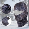 thumbnail image 4 of Unique Bargains 1 Pc Quick-drying Ice Silk Snake Pattern Balaclava Face Mask Navy Blue, 4 of 5