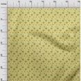 thumbnail image 3 of oneOone Viscose Jersey Yellow Fabric Coffeeinated & Vaccinated Sewing Material Print Fabric By The Yard 60 Inch Wide, 3 of 4