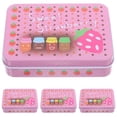 thumbnail image 1 of MOVTOTOP Pink Tinplate Playing Card Storage Box for Organizing Game Cards and Small Items 4 Pieces, 1 of 7
