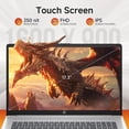 thumbnail image 4 of HP Touchscreen Laptop, 17.3" HD+ 250nit, AMD Ryzen 5 7430U(Up to 4.3 GHz), Radeon Graphics, 16 GB RAM, 1 TB SSD, Copilot-Ai Chat, Wi-Fi6, Windows11 Pro, 4 of 8