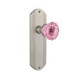 thumbnail image 6 of Nostalgic Warehouse Pink Crystal Door Knob with Deco Plate, 6 of 7