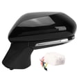thumbnail image 2 of Side Door Mirror, ABS Shell Glossy Balck Power Heated Mirror Weatherproof Blind Spot Monitoring with Turn Signal for Auto Left,Right, 2 of 7