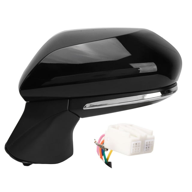 Espejo lateral con señal de giro Jadeshay espejo retrovisor eléctrico Negro brillante con calefacción eléctrica Tipo A