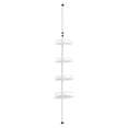 thumbnail image 4 of SONGMICS Estante De Esquina Estantería de Baño sin Perforar 4 Niveles Ajustable 80-323cm, 4 of 7