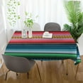 thumbnail image 6 of GZHJMY Mexican Serape Blanket Stripes Tablecloth, Rectangle Waterproof Washable Polyester Table Cover for Picnic Dinner Holiday Party Decor, 60 x 120 Inch, 6 of 7