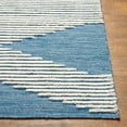 thumbnail image 4 of Hauteloom Thika Wool Living Room, Bedroom Area Rug - Bohemian, Transitional - Plush Pile - Cream, Navy - 2' x 3', 4 of 9