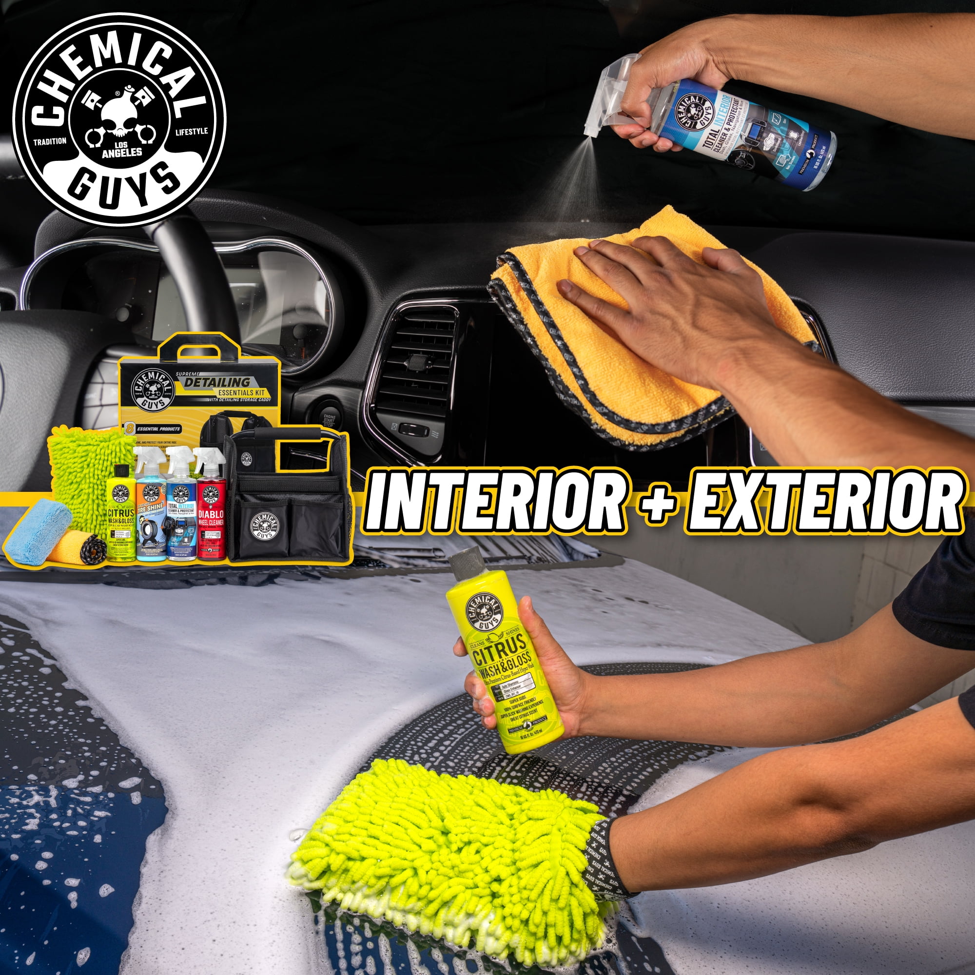 Quick Load Caddy Detailing Essentials Wash & Protect Kit
