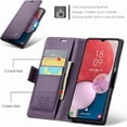 thumbnail image 3 of Funda tipo cartera para Samsung Galaxy A13 4G/5G con bloqueo RFID, tarjetero, soporte magnético, funda protectora de cuero con tapa para Samsung Galaxy A13 4G/5G de 6,5 pulgadas, 3 of 6