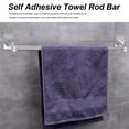 thumbnail image 7 of YAMUZONG Self Adhesive Towel Rod Bar for Kitchen Bathroom Silver, 7 of 7