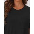 thumbnail image 4 of DARING DIVA Women's Short Sleeve Nightgown Lounge Nightshirt S Black, 4 of 6