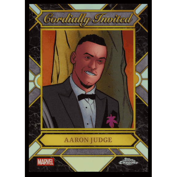 Near Mint 2026 Topps Chrome Marvel CI-02 Aaron Judge Cordially Invited SSP Baseball Card