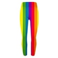 thumbnail image 6 of successthop Mardi Gras Leggings for Women Rainbows Stripe Soft Sleepwear Comfortable Pants Colorful Winter Shapewear L, 6 of 6