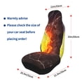 thumbnail image 4 of Sikiie Tennis Ball On Fire And Water Car Seat Protector 2 Pack Car Seat Cushion Mat, Car Seat Covers for SUV, Truck, Van, 4 of 7
