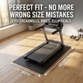 thumbnail image 3 of Treadmill Mat 30x60 to 36x74 in Foldable Non-Slip PVC Exercise Mat, Shock Absorbing Floor Protector for Walking Pad, Home Gym, Carpet & Hardwood Floors, 3 of 7