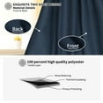 thumbnail image 5 of PiccoCasa Blackout Curtains Sliding Door Darkening Drape Navy Blue W25" x L40", 5 of 8
