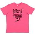 thumbnail image 3 of Inktastic Future Tennis Player Gift Youth T-Shirt, 3 of 5