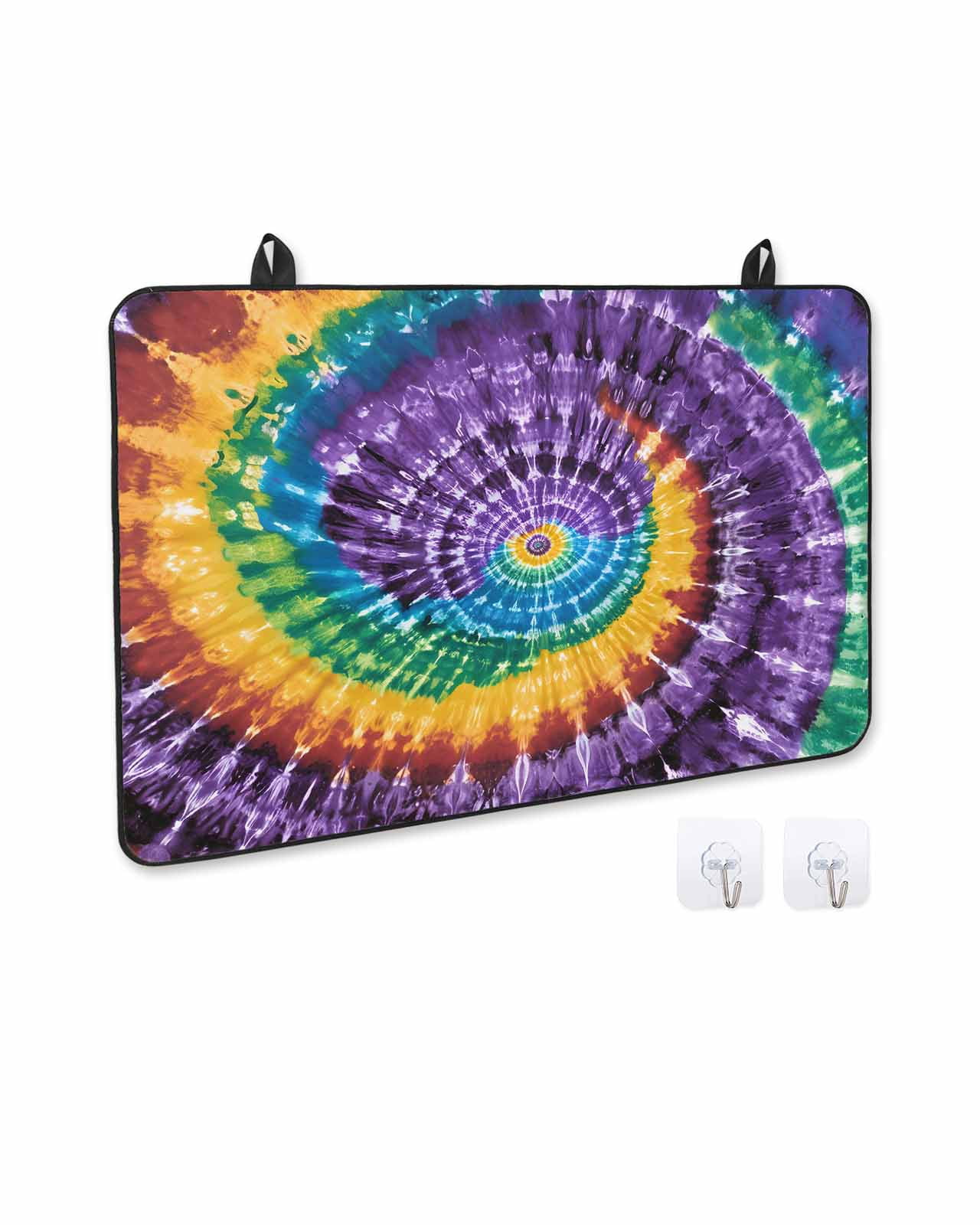 nqOlkjepod Large Induction Cooktop Protector Mat 24"x21", Colorful Stove Top Covers for Electric Stove, Ethnic Geometric Modern Abstract Art Decorative Stove Burner Cover Mats, Glass Top Stove Cover