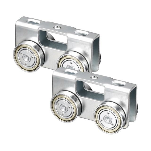 Ensamblaje de Carro de 4 Ruedas, Ensamblaje de Carro de Carga Silencioso para Canal de Estribo de 1-5/8" de Ancho y Todo Canal de 1-5/8" de Altura, 2 Pares