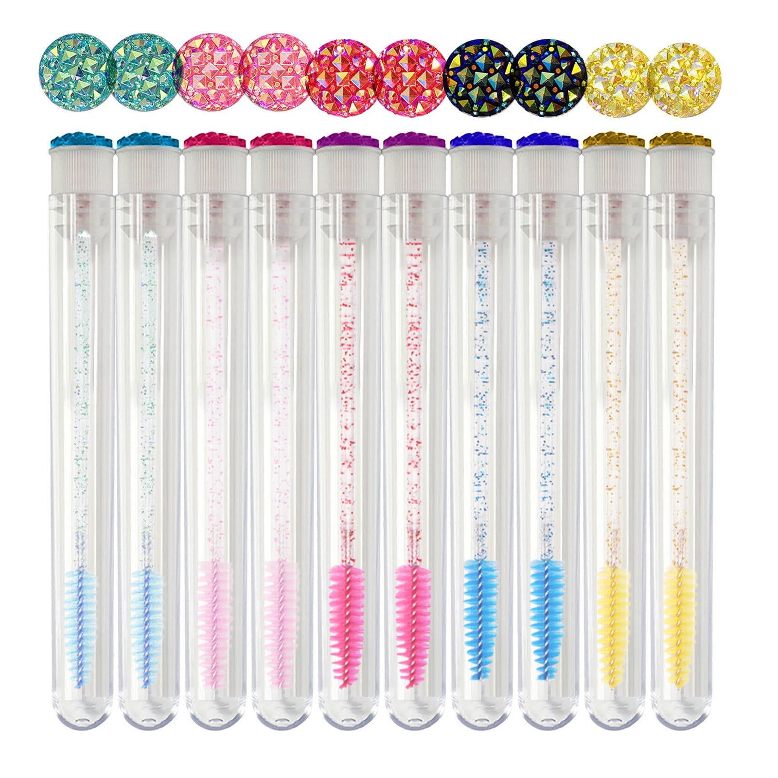 Self Adhesive Eyelashes No Glue Mascara Wand Tube Set Diamond Eyelash