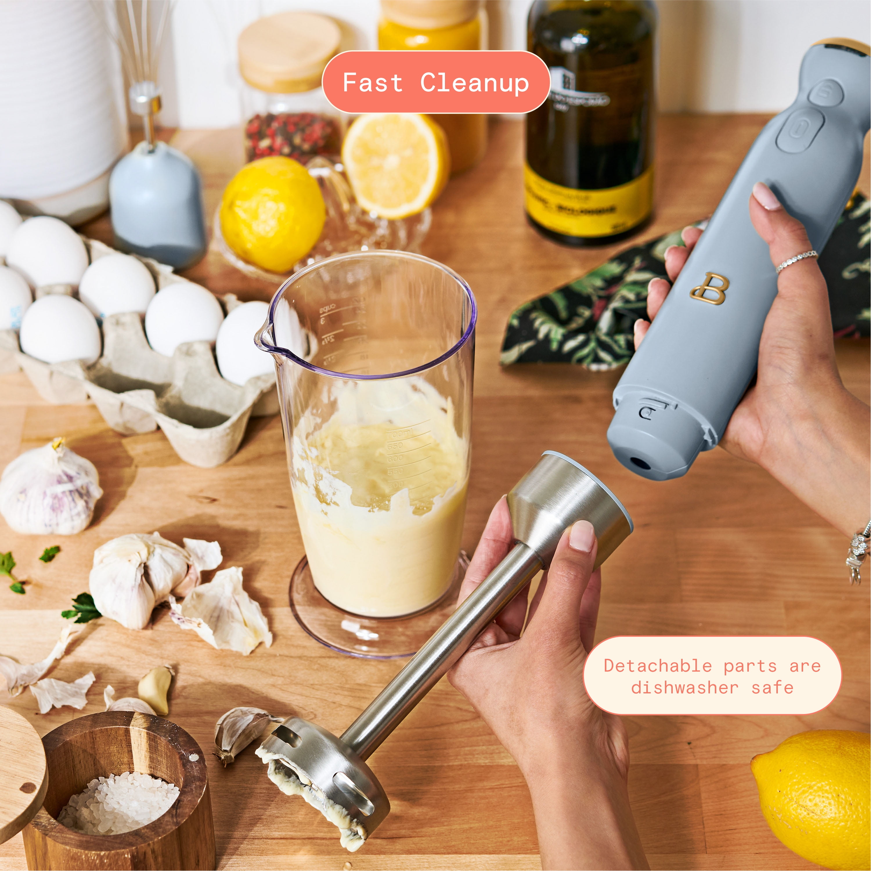 ビアーズ　BEARDS ブレンダー7.5インチ Free Shipping! Beautiful Cordless Immersion Blender with Chopper