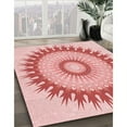 thumbnail image 3 of Ahgly Company Tapis Rectangulaire Lavable en Machine Intérieur Transitionnel Rose, 6 Pieds x 9 Pieds, 3 of 7