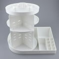 thumbnail image 2 of 360 degree Rotation Makeup Organizer DIY Detachable Cosmetic Display Stand White, 2 of 8