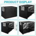 thumbnail image 5 of KBOOK 24-48 Inches Dog Crate Cover Waterproof Durable Polyester Pet Kennel Cover Fit for Wire Dog Crate, 5 of 5