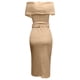 thumbnail image 5 of Vestido largo de fiesta sin tirantes sin espalda de color sólido de vendaje de verano para mujer Fridja  bnh188, 5 of 5