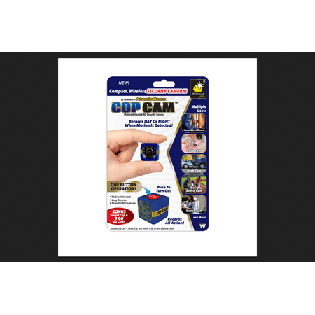 Cop Cam As Seen On TV Battey Powered Indoor and Outdoor Black Security Camera