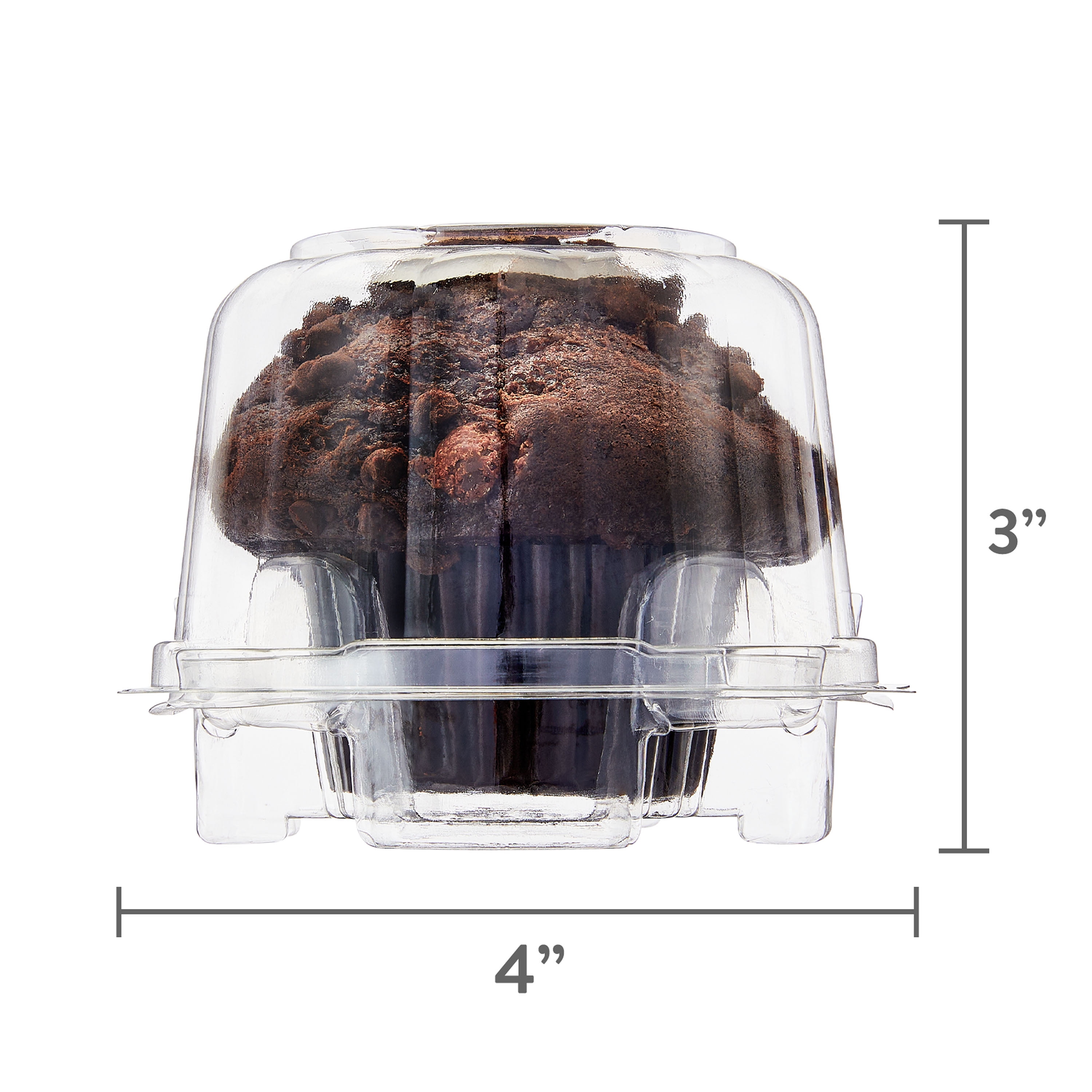 Marketside Triple Chocolate Baked Muffin, Individually Packaged, 3.25 oz, 1 Count