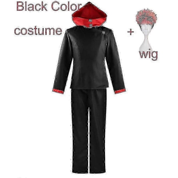 Anime Itadori Yuji Cosplay Costume Jujutsu Kaisen Yuji Itadori Costume Wig Party Halloween Tops Pants