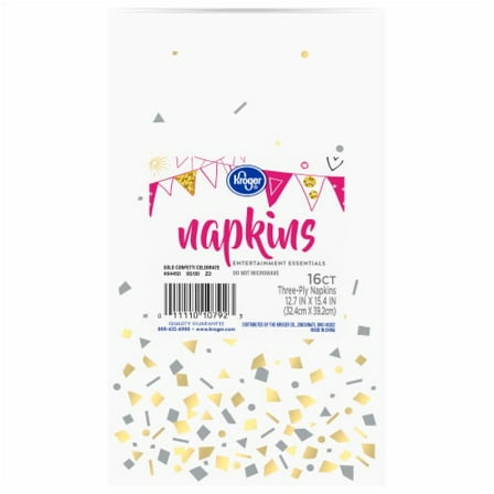 KR Gold Confetti Paper Napkins