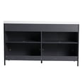 thumbnail image 6 of JERFIT 60 Inch Light Coffee Modern Bathroom Vanity with Soft Close Doors, Freestanding Storage Cabinet, No Sink Included, 6 of 8