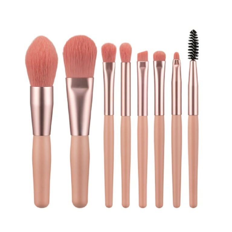 8 PCs Makeup Brush Set Mini Makeup Brushes Face Powder Foundation